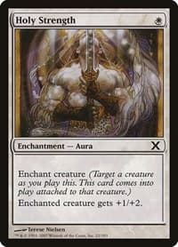 Holy Strength - 10th Edition - Magic: The Gathering card