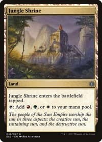 Jungle Shrine - Explorers of Ixalan - Magic: The Gathering card
