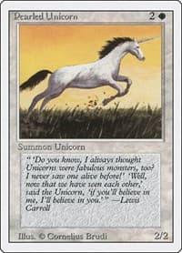 Pearled Unicorn - Revised Edition - Magic: The Gathering card