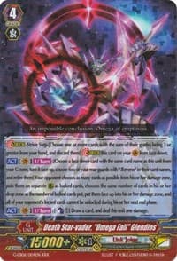 Death Star-vader, "Omega Fall" Glendios - G-CB06: Rondeau of Chaos and Salvation - Cardfight Vanguard card