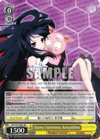 Gloomy Countenance, Kuroyukihime - Accel World -Infinite Burst- - Weiss Schwarz card