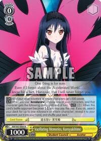 Vacillating Memories, Kuroyukihime - Accel World -Infinite Burst- - Weiss Schwarz card