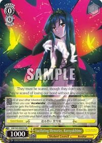 Vacillating Memories, Kuroyukihime (SR) - Accel World -Infinite Burst- - Weiss Schwarz card