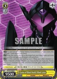 "Lotus of Black Death" Black Lotus - Accel World -Infinite Burst- - Weiss Schwarz card