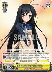 Bad at Cooking, Kuroyukihime - Accel World -Infinite Burst- - Weiss Schwarz card