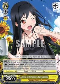 A Scene in the Summer, Kuroyukihime - Accel World -Infinite Burst- - Weiss Schwarz card