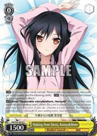 Waking from Siesta, Kuroyukihime - Accel World -Infinite Burst- - Weiss Schwarz card