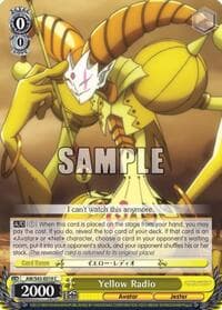 Yellow Radio - Accel World -Infinite Burst- - Weiss Schwarz card