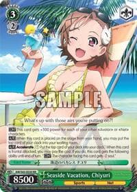 Seaside Vacation, Chiyuri - Accel World -Infinite Burst- - Weiss Schwarz card
