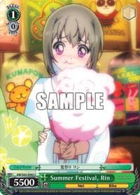 Summer Festival, Rin - Accel World -Infinite Burst- - Weiss Schwarz card