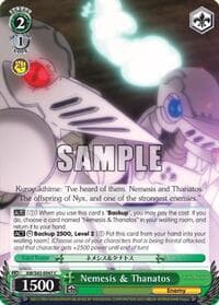Nemesis & Thanatos - Accel World -Infinite Burst- - Weiss Schwarz card