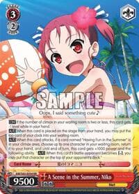 A Scene in the Summer, Niko - Accel World -Infinite Burst- - Weiss Schwarz card