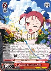 A Scene in the Summer, Niko (SP) - Accel World -Infinite Burst- - Weiss Schwarz card