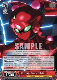 Driving, Scarlet Rain - Accel World -Infinite Burst- - Weiss Schwarz card