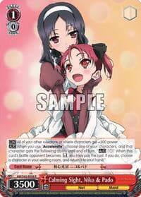 Calming Sight, Niko & Pado - Accel World -Infinite Burst- - Weiss Schwarz card
