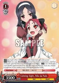 Calming Sight, Niko & Pado (SR) - Accel World -Infinite Burst- - Weiss Schwarz card