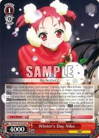 Winter's Day Niko (RRR) - Accel World -Infinite Burst- - Weiss Schwarz card