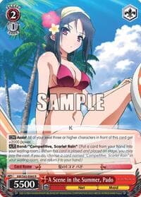 A Scene in the Summer, Pado - Accel World -Infinite Burst- - Weiss Schwarz card
