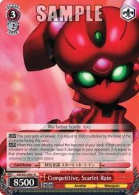 Competitive, Scarlet Rain - Accel World -Infinite Burst- - Weiss Schwarz card
