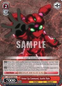 Armor Up Command, Scarlet Rain - Accel World -Infinite Burst- - Weiss Schwarz card