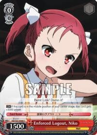 Enforced Logout, Niko - Accel World -Infinite Burst- - Weiss Schwarz card