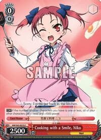 Cooking with a Smile, Niko - Accel World -Infinite Burst- - Weiss Schwarz card