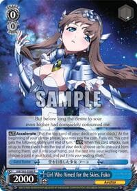 Girl Who Aimed for the Skies, Fuko - Accel World -Infinite Burst- - Weiss Schwarz card