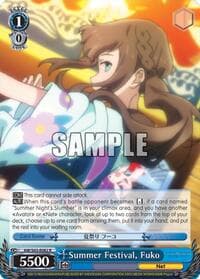 Summer Festival, Fuko - Accel World -Infinite Burst- - Weiss Schwarz card