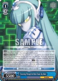 Traversing Through the Black Cloud, Sky Raker - Accel World -Infinite Burst- - Weiss Schwarz card
