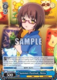 Summer Festival, Akira - Accel World -Infinite Burst- - Weiss Schwarz card