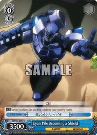 Cyan Pile Becoming a Shield - Accel World -Infinite Burst- - Weiss Schwarz card