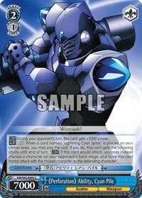 "Perforation" Ability, Cyan Pile - Accel World -Infinite Burst- - Weiss Schwarz card