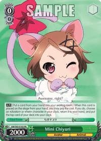 Mini Chiyuri - Accel World -Infinite Burst- - Weiss Schwarz card