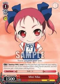 Mini Niko - Accel World -Infinite Burst- - Weiss Schwarz card