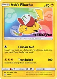 Ash's Pikachu - SM108 - SM Promos - Pokemon card