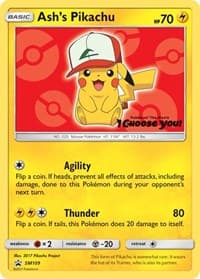 Ash's Pikachu - SM109 - SM Promos - Pokemon card