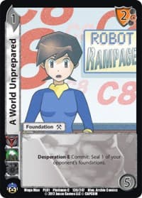 A World Unprepared - Capcom Platinum Series - UniVersus card