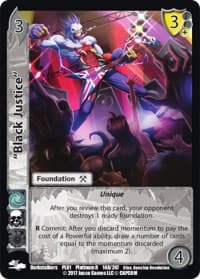 "Black Justice" - Capcom Platinum Series - UniVersus card