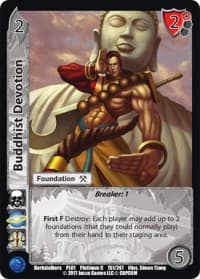 Buddhist Devotion - Capcom Platinum Series - UniVersus card