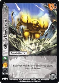 Killing Dinosaurs - Capcom Platinum Series - UniVersus card