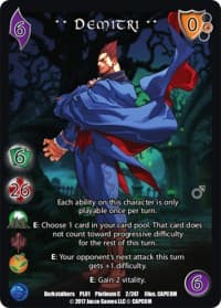 Demitri - Capcom Platinum Series - UniVersus card