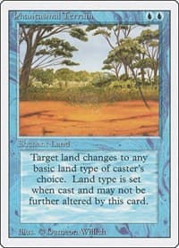 Phantasmal Terrain - Revised Edition - Magic: The Gathering card