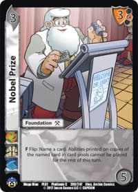 Nobel Prize - Capcom Platinum Series - UniVersus card