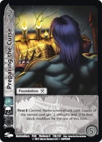 Preparing the Curse - Capcom Platinum Series - UniVersus card
