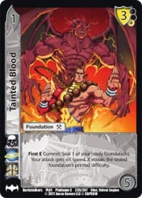 Tainted Blood - Capcom Platinum Series - UniVersus card
