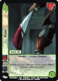 Kien - Capcom Platinum Series - UniVersus card