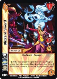 Blizzard Sword - Capcom Platinum Series - UniVersus card