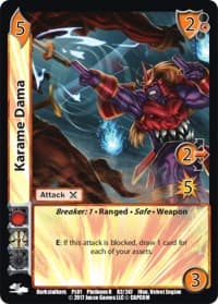 Karame Dama - Capcom Platinum Series - UniVersus card