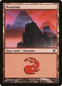 Mountain (376) - 10th Edition - Magic: The Gathering card
