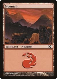 Mountain (377) - 10th Edition - Magic: The Gathering card